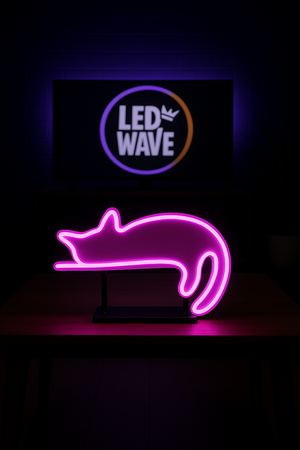 Pink Cat Neon Sign