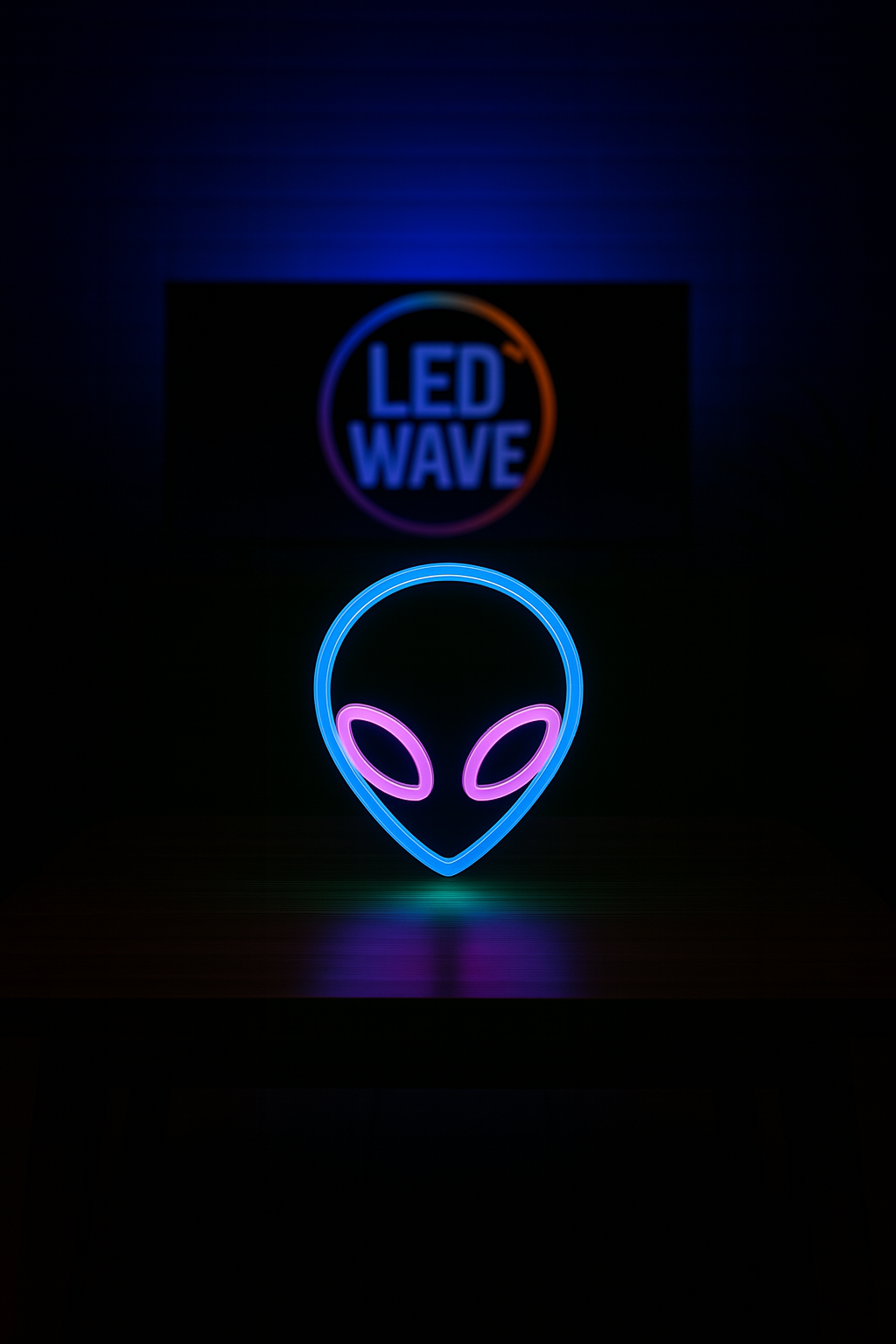 Alien (Blue + Purple) Neon Sign