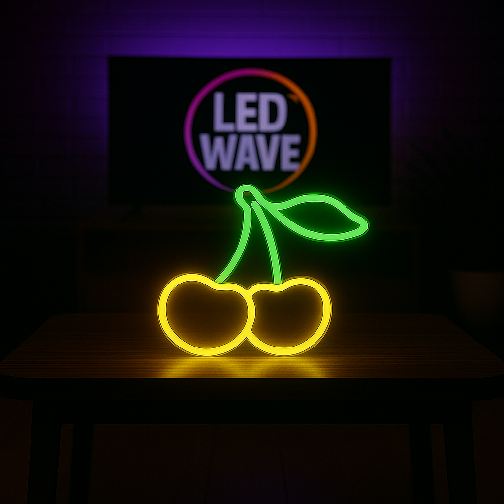 Cherry (Green + Yellow) Neon Sign