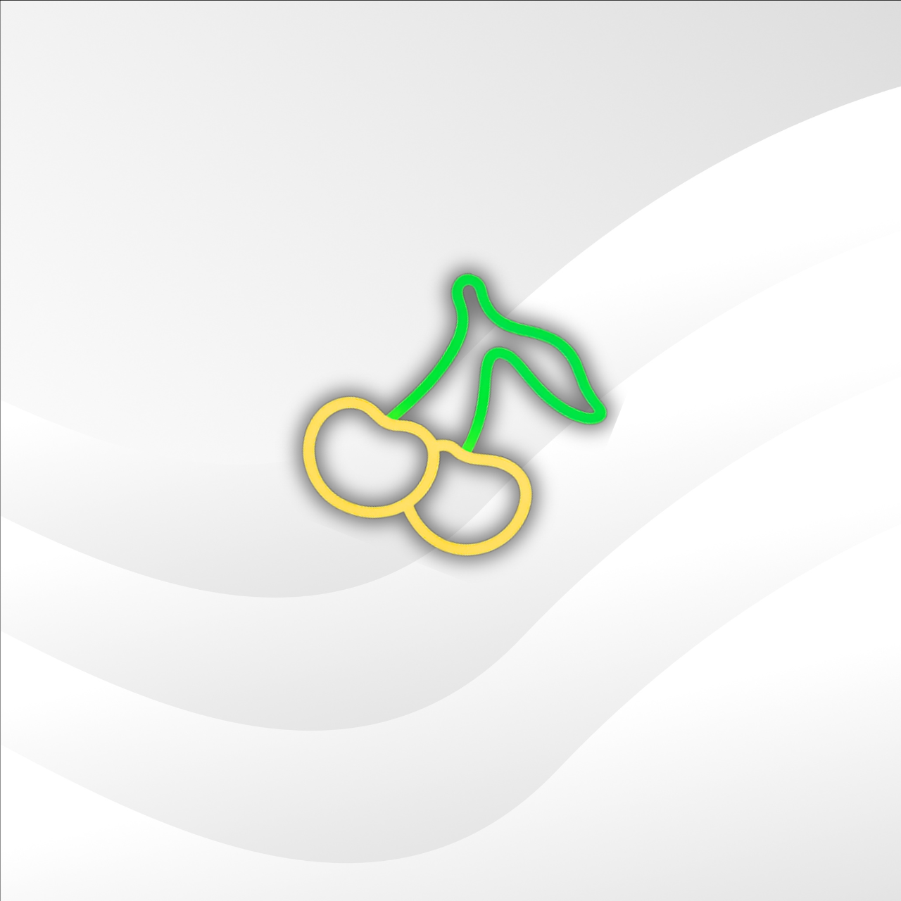 Cherry (Green + Yellow) Neon Sign