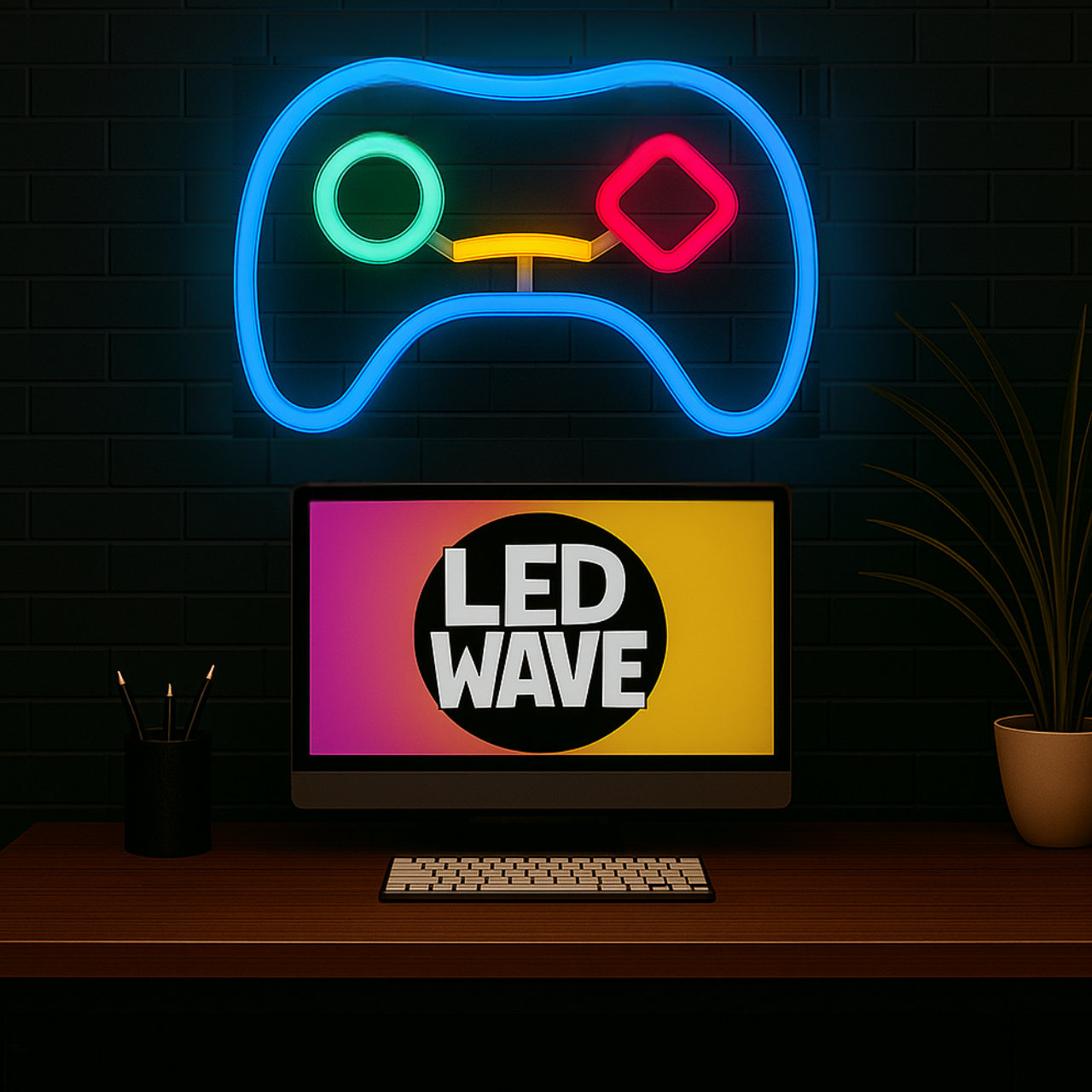 Gaming Controller Neon Sign