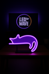 Purple Cat Neon Sign