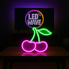 Cherry (Green + Pink) Neon Sign