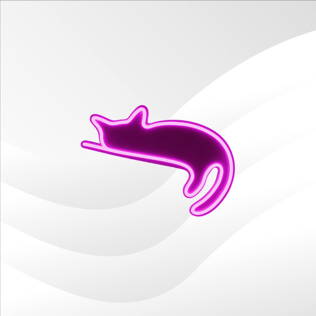 Pink Cat Neon Sign